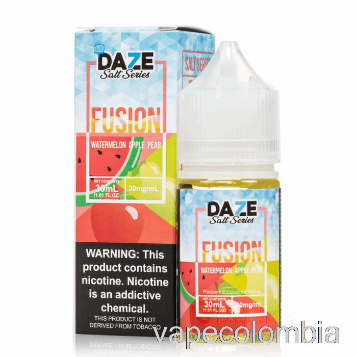 Vape Kit Completo Sandía Helada Manzana Pera - 7 Sales Daze Fusion - 30ml 50mg